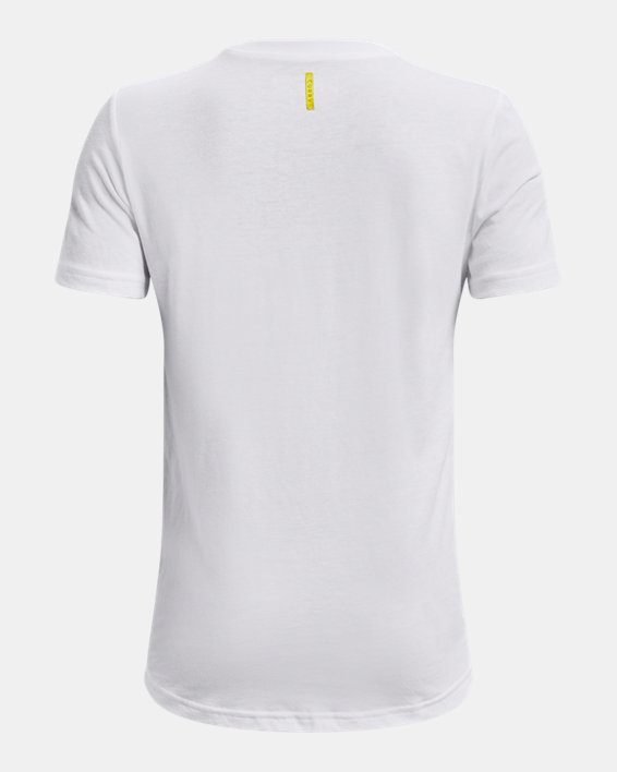 Boys' Curry Logo T-Shirt in White image number 1